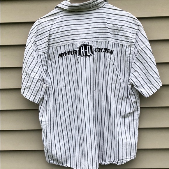 Harley Davidson Button Down Garage Tee - Picture 3 of 7